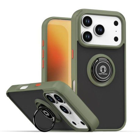 Противоударный чехол Q Shadow 1 Series для iPhone 17 Pro - зеленый