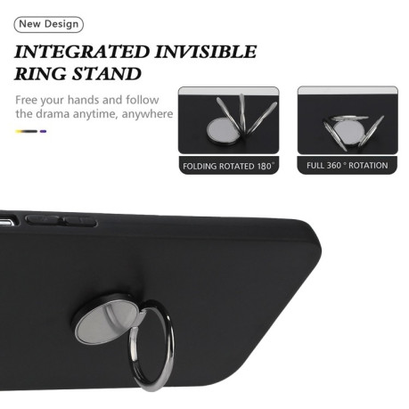 Протиударний чохол Matte with Ring Holder для Samsung Galaxy A16 5G - чорний