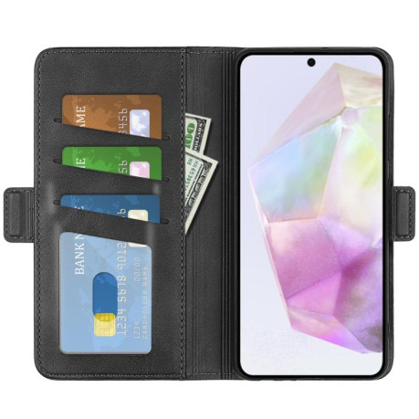 Чохол-книжка Dual-side Magnetic Buckle для Samsung Galaxy A36 - чорний