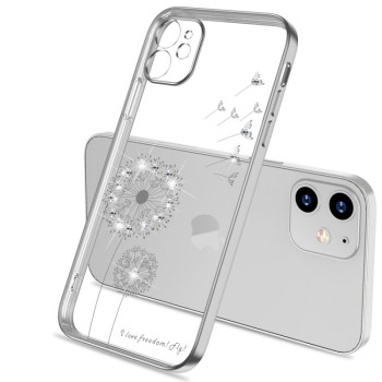 Ультратонкий чехол Electroplating Dandelion для iPhone 11 - серебристый