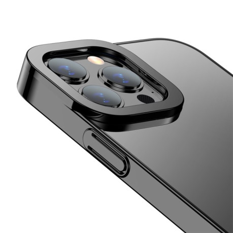 Противоударный чехол Baseus Glitter Plating для iPhone 13 Pro Max - черный