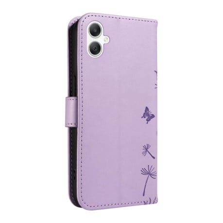 Чехол-книжка Dandelion Embossed Pattern Flip Leather на Samsung Galaxy A07 5G - фиолетовый