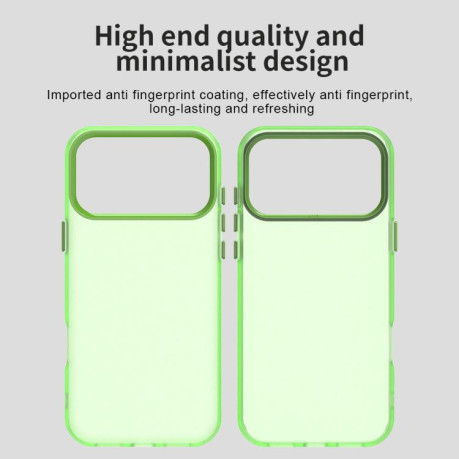 Противоударный чехол Candy Series для iPhone 17 Pro Max - зеленый
