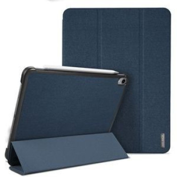 Противоударный чехол- книжка DUX DUCIS DOMO Series Side Flip Tri-Fold Foldable на iPad Pro 11/Air 10.9 2020-синий