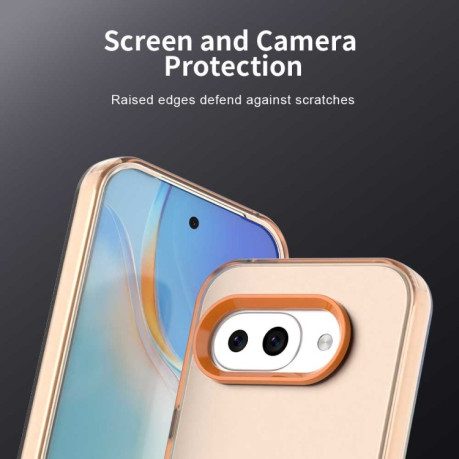 Противоударный чехол Candy Series для Google Pixel 9a - оранжевый
