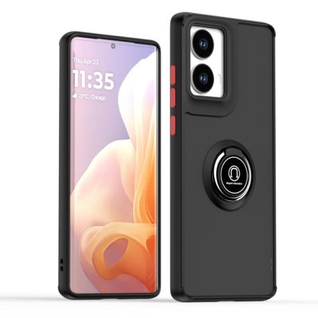 Противоударный чехол Q Shadow 1 Series TPU + PC на Motorola Moto G85 - Black+Red