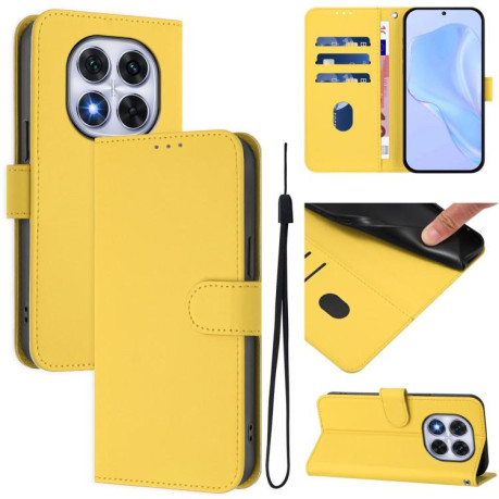 Чохол-книжка Skin Feel S-type для Xiaomi Redmi Note 14 Pro 5G/Poco X7 - жовтий