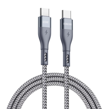 Кабель DUZZONA A2 PD 65W USB-C / Type-C to Type-C Fast Charging Data Cable, Length:2m - серый