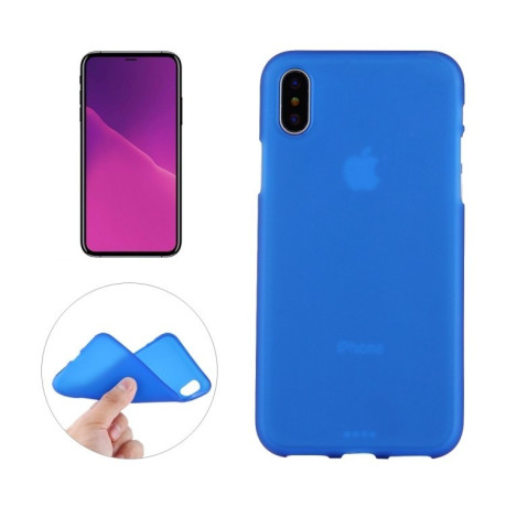 Чохол iPhone X/Xs Solid Color Frosted синій