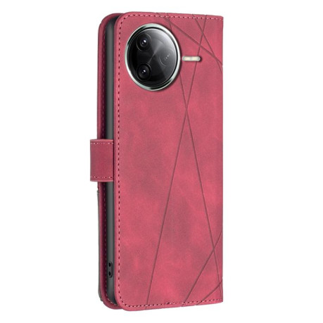 Чехол-книжка Rhombus Texture для Xiaomi Poco F7 Pro / F7 Ultra - красный