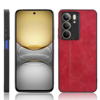 Чохол із простроченням Sewing Cow Pattern на Realme C75 - червоний