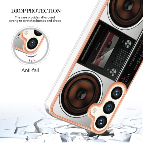 Противоударный чехол Electroplating IMD для Samsung Galaxy S24 5G - Radio