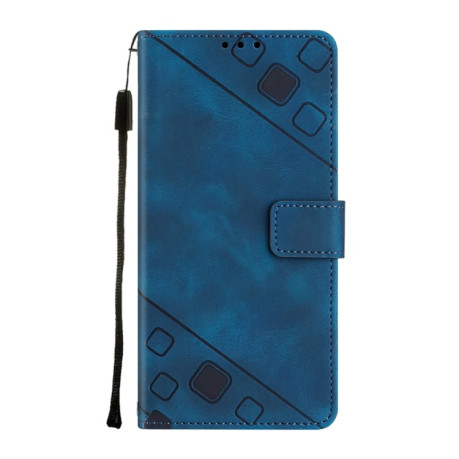 Чехол-книжка Skin-feel Embossed для Samsung Galaxy A25 5G / A24 - синий
