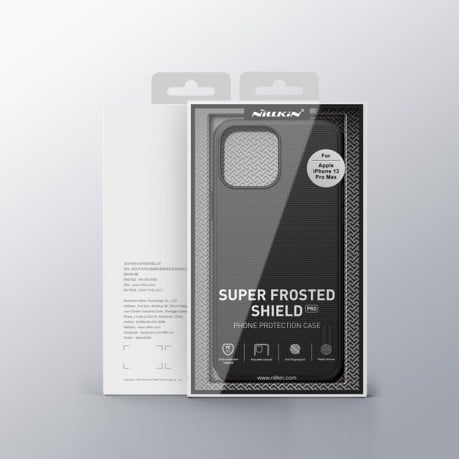 Противоударный чехол NILLKIN Super Frosted для iPhone 13 Pro Max - черный