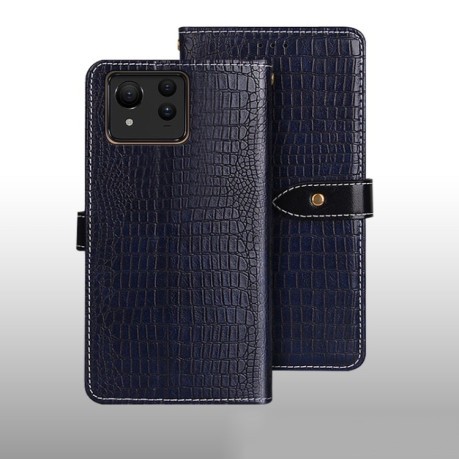 Чехол-книжка idewei Crocodile Texture для Google Pixel 8a - синий