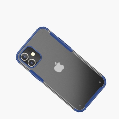 Ударозащитный чехол Four-corner на iPhone 12 Mini - синий