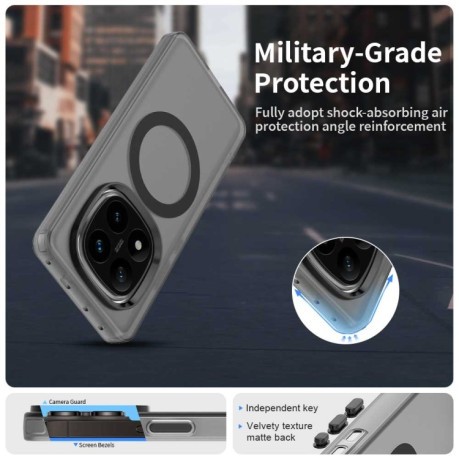 Протиударний чохол MagSafe Holder PC Hybrid для Xiaomi Redmi Note 14 Pro 5G/Poco X7 - чорний