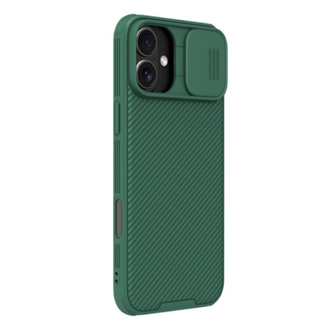 Ударозащитный чехол NILLKIN CamShield Pro на iPhone 16 Plus - зеленый