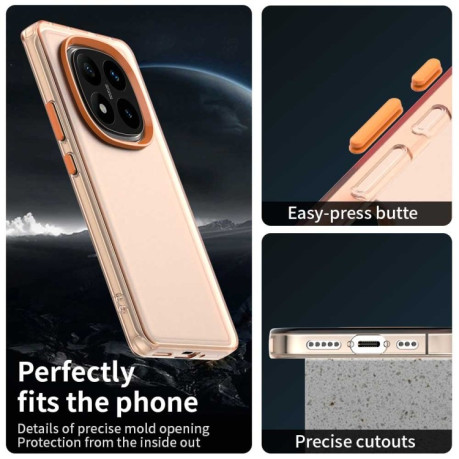 Протиударний чохол Candy Series для Xiaomi Redmi Note 14 Pro 5G/Poco X7 - помаранчевий