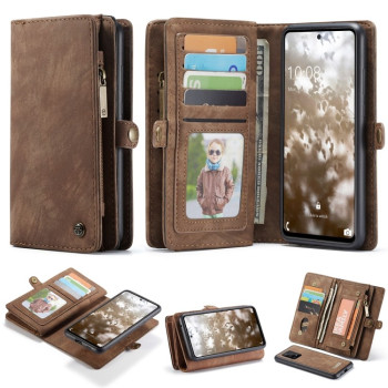 Шкіряний чохол-гаманець CaseMe-008 Detachable Multifunctional на Samsung Galaxy A53 5G - коричневий