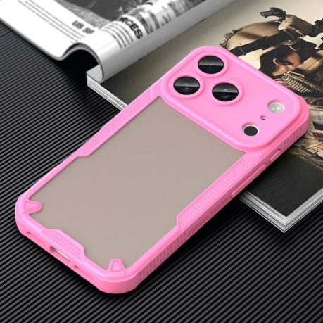 Противоударный чехол Armor Glaze PC Hybrid для iPhone 17 Pro - розовый