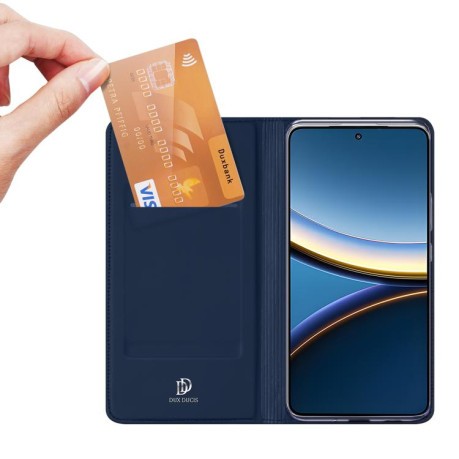 Чехол-книжка DUX DUCIS Skin X Pro Series Magsafe на Xiaomi Poco F7 Pro / Redmi K80 5G - синий