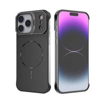 Чехол Frameless Half-Wrapped PC Magnetic без рамки на iPhone 18 Pro — чёрный