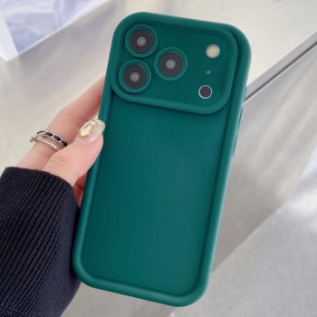 Чехол силиконовый Shockproof Frame Frosted Precise Hole на iPhone 17 Pro Max - синий