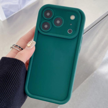 Чехол силиконовый Shockproof Frame Frosted Precise Hole на iPhone 17 Pro - синий