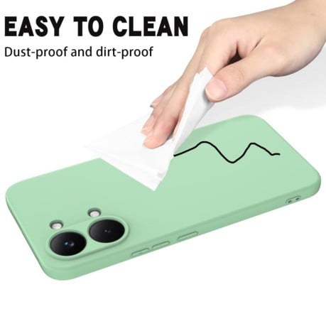 Силиконовый чехол Solid Color Liquid Silicone на Xiaomi Poco X8 Pro Max / Turbo 5 Max — зелёный
