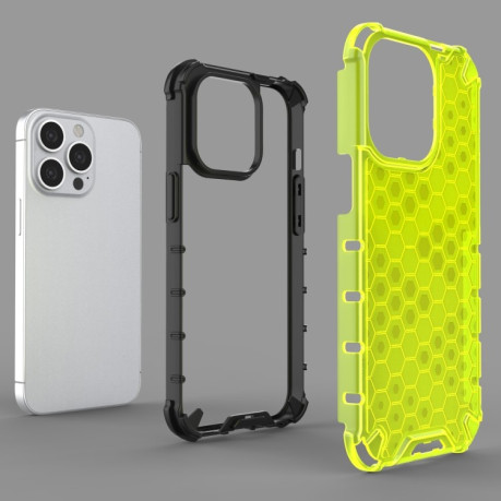 Чохол протиударний Honeycomb на iPhone 14 Plus - червоний