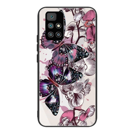 Скляний чохол Border для Xiaomi Redmi 10 - Flowers and Butterflies