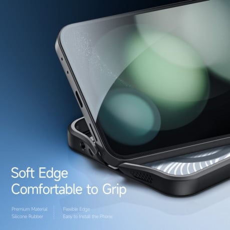 Чехол DUX DUCIS Aimo Series MagSafe Frosted Feel на Samsung Galaxy  Flip 6 5G - черный