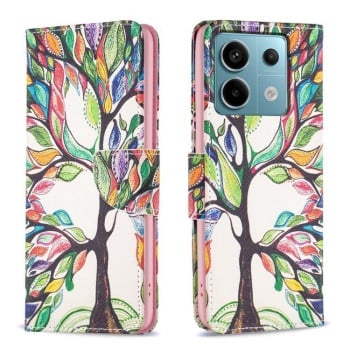 Чехол-книжка Colored Drawing Pattern для Xiaomi Redmi Note 14S/ 13 Pro 4G / POCO M6 Pro 4G   - Life