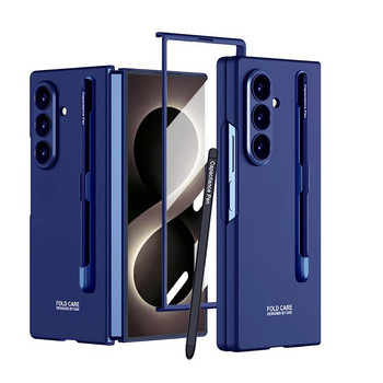 Чохол-книжка Gkk з тримачем на стилуса на Samsung Galaxy Fold8 Ultra 5G — синій