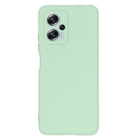 Силиконовый чехол Solid Color Liquid Silicone на Xiaomi Poco X4 GT/Redmi Note 11T Pro/Redmi K50i - зеленый