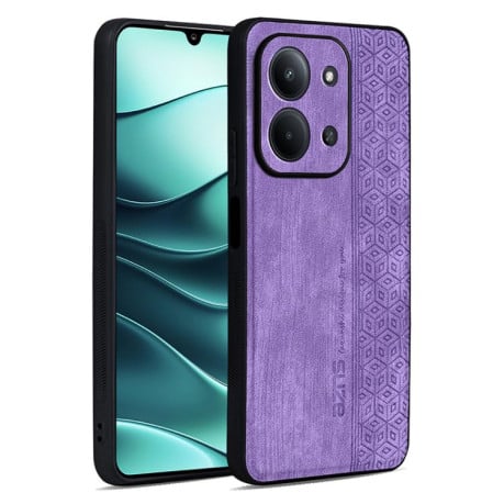 Чехол AZNS с 3D-тиснением и мягким покрытием Skin Feel на Xiaomi Redmi 15C 5G / 4G EU 173mm - фиолетовый