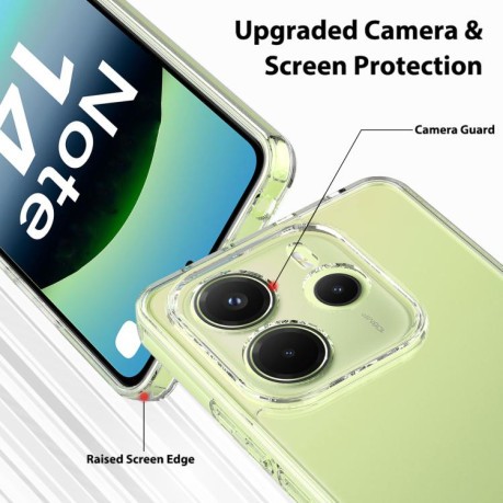 Акриловый противоударный чехол HMC для Xiaomi Redmi Note 14 4G 164.84mm - прозрачный