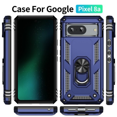 Противоударный чехол HMC 360 Degree Rotating Holder на Google Pixel 8a - синий