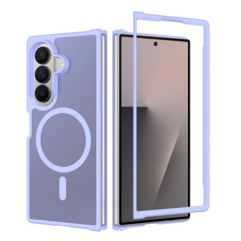 Ударостійкий гібридний чохол Skin Feel з MagSafe на Samsung Galaxy Fold8 Ultra 5G — фіолетовий