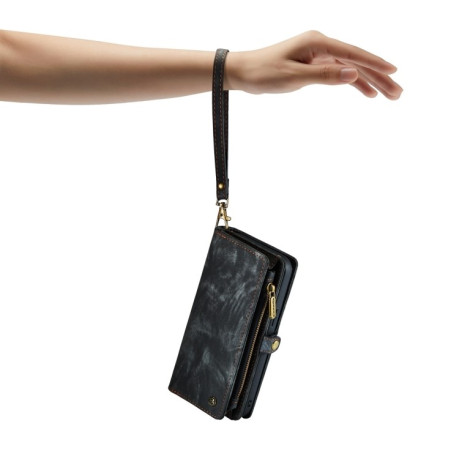 Чохол-гаманець CaseMe 008 Series Zipper Style на iPhone 15 Pro - чорний