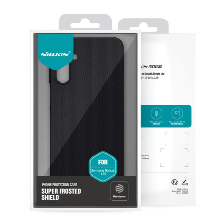Чехол NILLKIN Frosted Shield Concave-convex на Samsung Galaxy A25 - черный