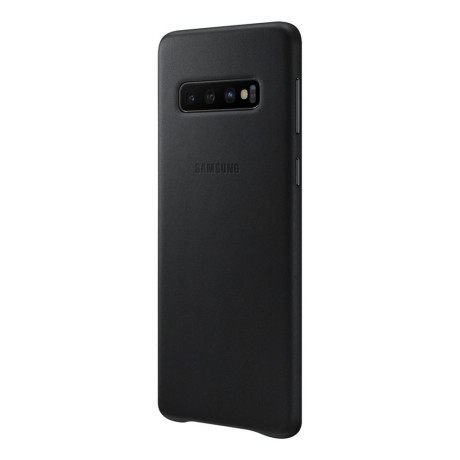 Оригинальный чехол Samsung Leather Cover для Samsung Galaxy S10 -black (EF-VG973LBEGRU)