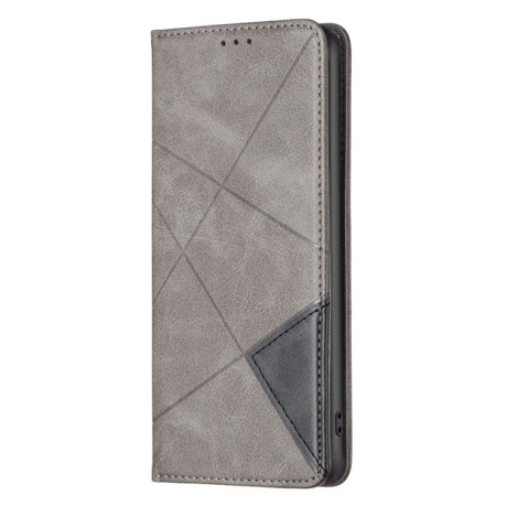 Чехол-книжка Rhombus Texture для Samsung Galaxy S23 FE 5G - серый