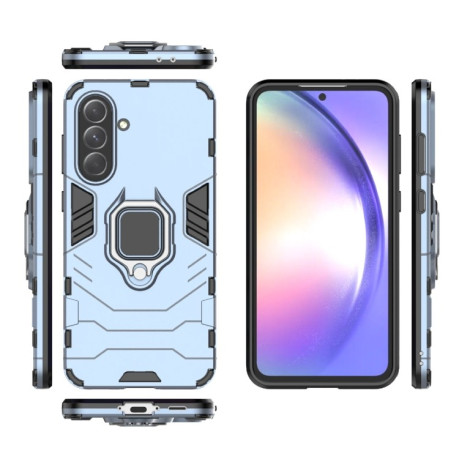Противоударный чехол Magnetic Ring Holder на Samsung Galaxy A56 5G / A36 5G - синий