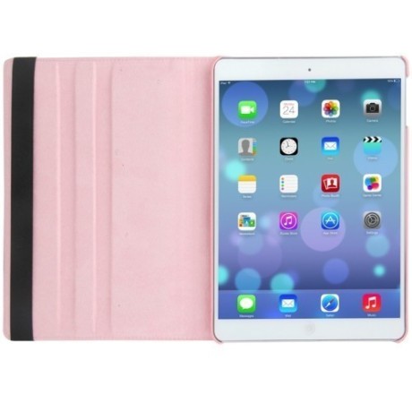 Чохол 360 Degree Litchi Texture Case рожевий для iPad Air