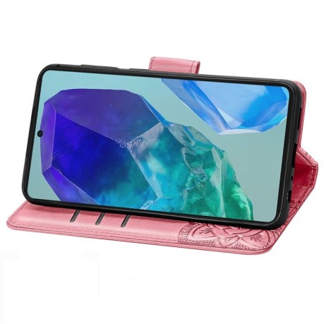 Чехол-книжка Butterfly Love Flower Embossed для Samsung Galaxy A16 - розовый
