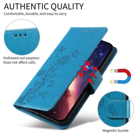 Чехол-книжка Embossed Butterfly для Xiaomi Redmi A5 4G 173.3mm - синий