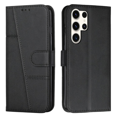 Чохол-книжка Stitching Calf Texture для Samsung Galaxy S25 Ultra 5G - чорний