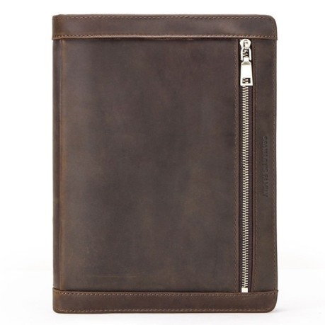 Кожаный чехол-сумка CONTACTS FAMILY для iPad 10.2 / Air 2019 / Pro 10.5 - коричневый